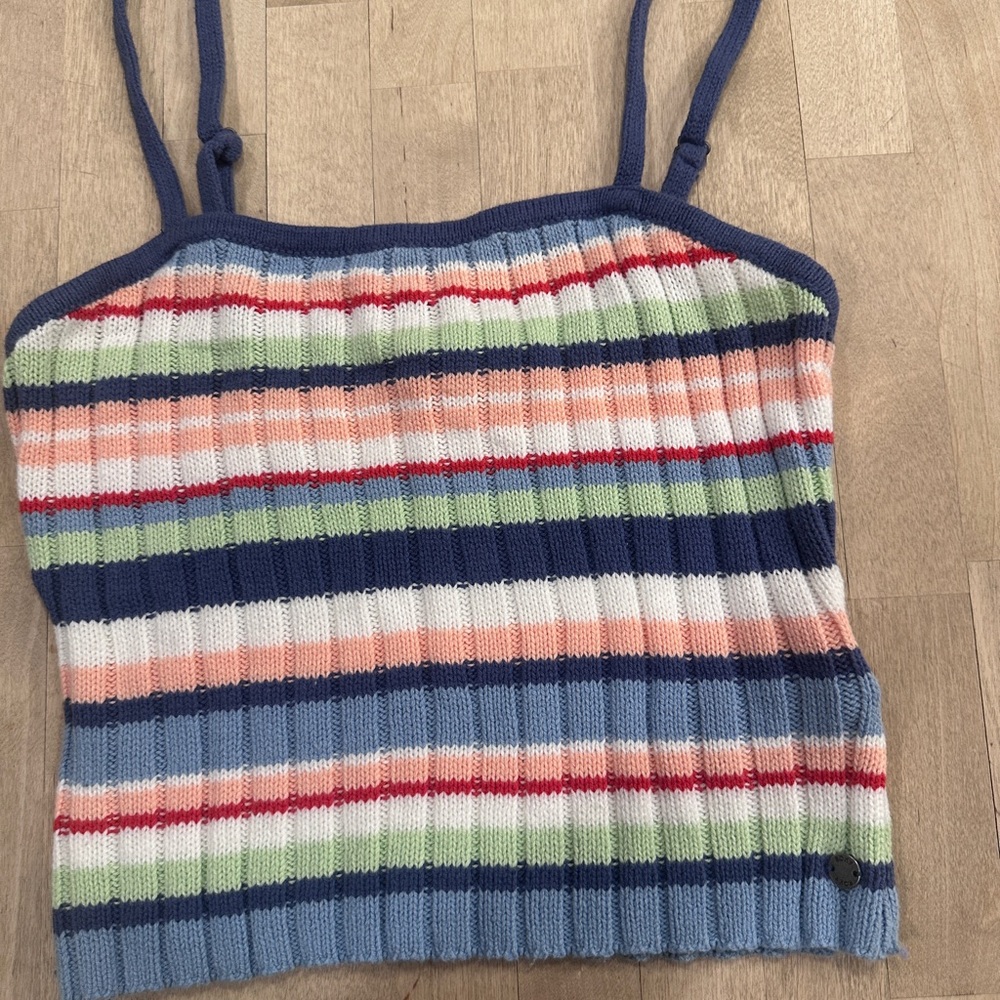Roxy Multicolor Striped Knit Top - image 1